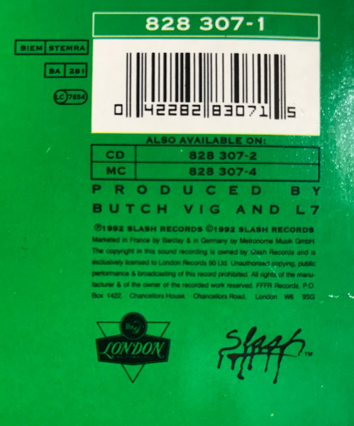 L7 - Bricks Are Heavy | Slash (828 307-1) - 3 L7 - Bricks Are Heavy | Slash (828 307-1) - 3