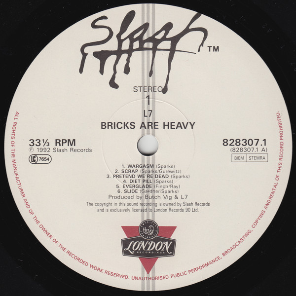 L7 - Bricks Are Heavy | Slash (828 307-1) - 4 L7 - Bricks Are Heavy | Slash (828 307-1) - 4