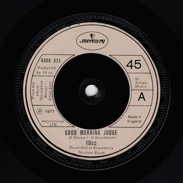 10cc - Good Morning Judge | Mercury (6008 025)