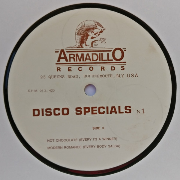 Various - Disco Specials 12" - N 1 | Armadillo Records (S.P.M. 01.2./420) - 3 Various - Disco Specials 12" - N 1 | Armadillo Records (S.P.M. 01.2./420) - 3
