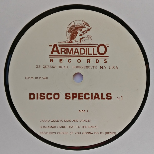 Various - Disco Specials 12" - N 1 | Armadillo Records (S.P.M. 01.2./420) - 2 Various - Disco Specials 12" - N 1 | Armadillo Records (S.P.M. 01.2./420) - 2