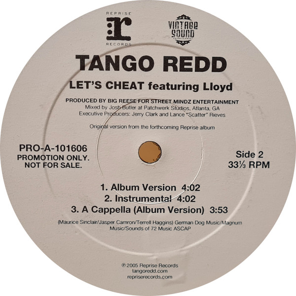 Tango Redd - Let's Cheat | Reprise Records (PRO-A-101606) - main