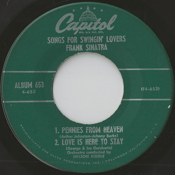 Frank Sinatra - Songs For Swingin' Lovers (Part 4) | Capitol Records (EAP 4-653) - 3