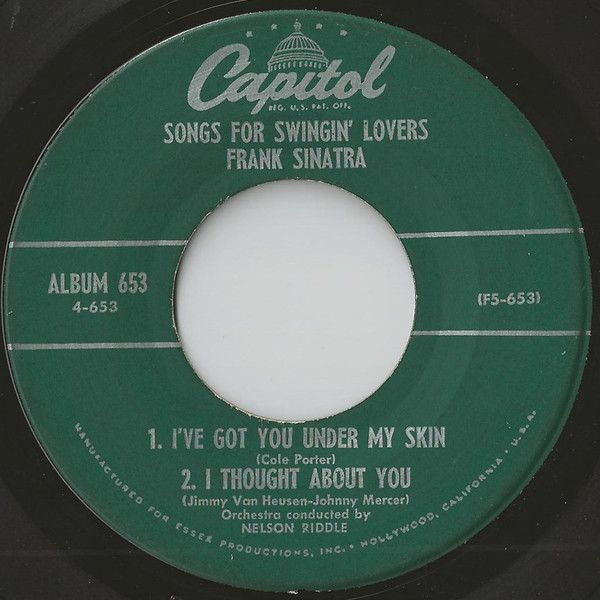 Frank Sinatra - Songs For Swingin' Lovers (Part 4) | Capitol Records (EAP 4-653) - 4