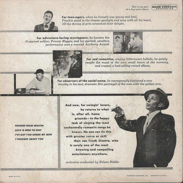 Frank Sinatra - Songs For Swingin' Lovers (Part 4) | Capitol Records (EAP 4-653) - 2