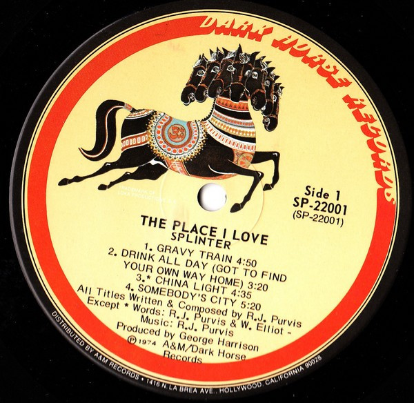 Splinter - The Place I Love | Dark Horse Records (SP 22001) - 3