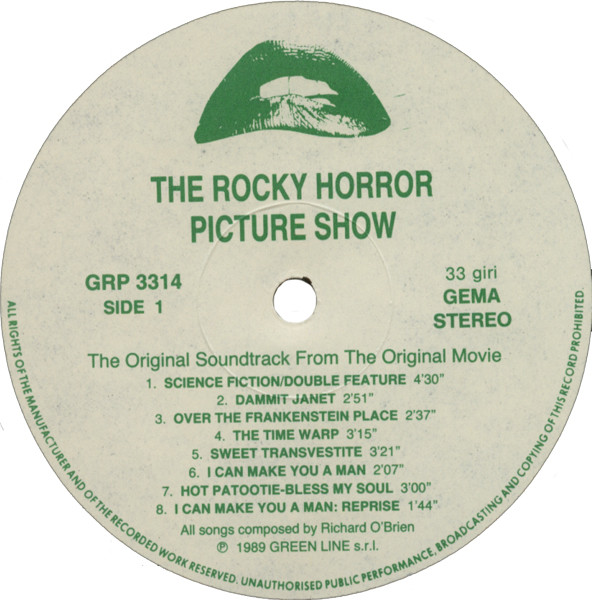 Various - The Rocky Horror Picture Show | Green Line Records (GRP 3314) - 4 Various - The Rocky Horror Picture Show | Green Line Records (GRP 3314) - 4