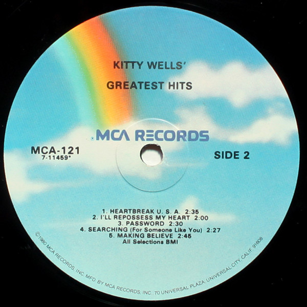 Kitty Wells - Greatest Hits | MCA Records (MCA-121) - 4