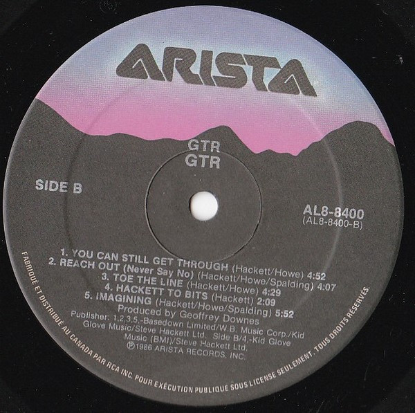 GTR - GTR [Vinyl] | Arista (AL8-8400) - 3
