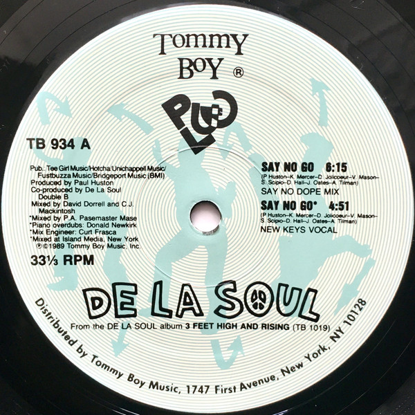 De La Soul - Say No Go | Tommy Boy (TB 934)