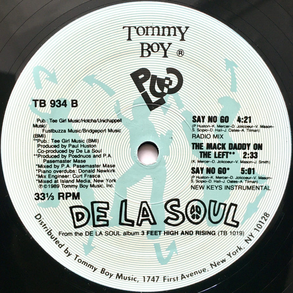 De La Soul - Say No Go | Tommy Boy (TB 934) - 2