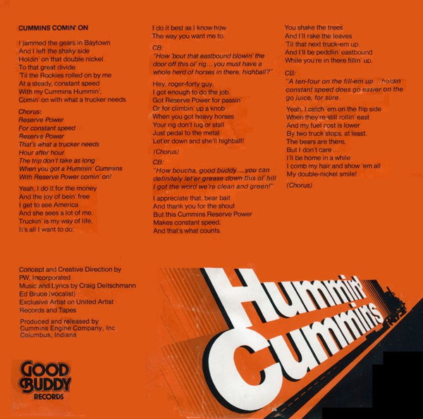 Ed Bruce - Hummin' Cummins | Good Buddy Records (3381501) - 2