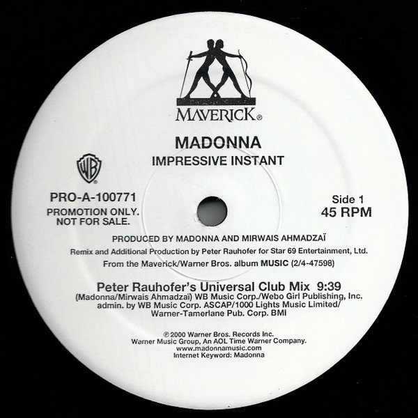 Madonna - Impressive Instant | Maverick (PRO-A-100771) - main