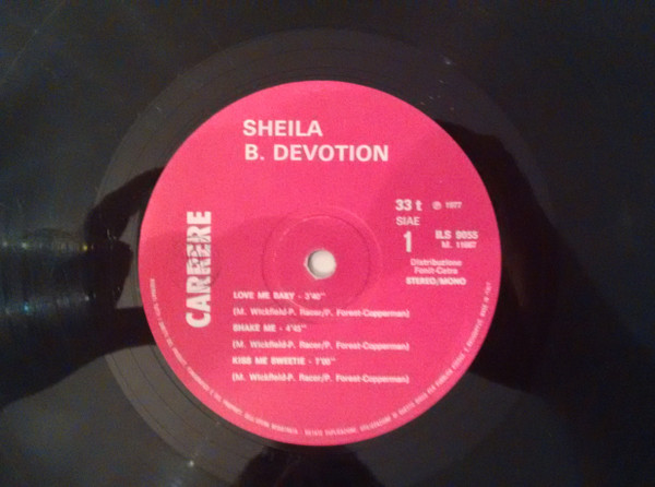 Sheila & B. Devotion - Singin' In The Rain Including Love Me Baby | Carrere (ILS 9055) - 2 Sheila & B. Devotion - Singin' In The Rain Including Love Me Baby | Carrere (ILS 9055) - 2