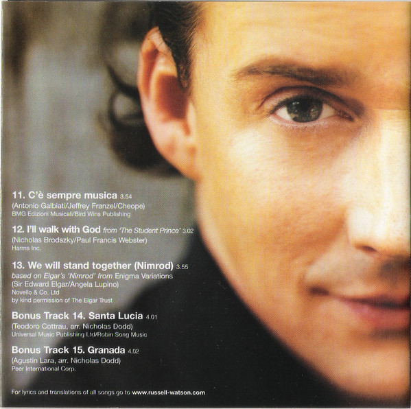 Russell Watson - Amore Musica | Farol Música (FAR41827) - main