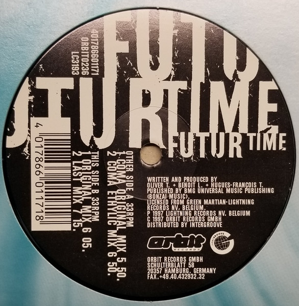 Futur Time - Futur Time / Coma | Orbit Records (ORBIT0236) - main Futur Time - Futur Time / Coma | Orbit Records (ORBIT0236) - main