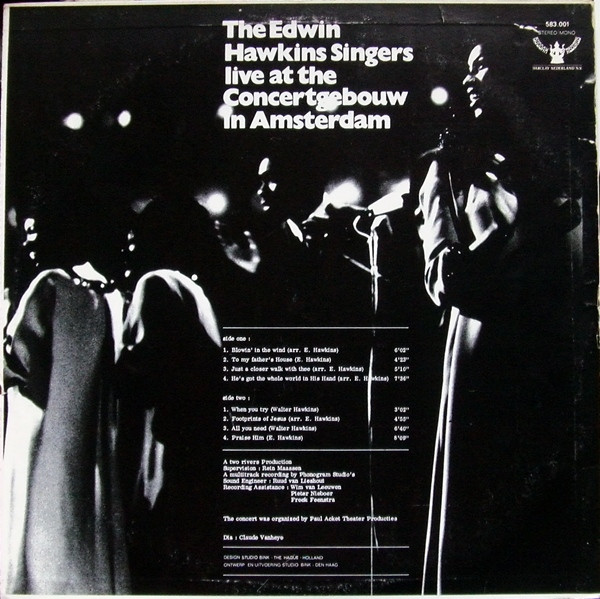 Edwin Hawkins Singers - Live At The Concertgebouw In Amsterdam | Buddah Records (583.001) - 2