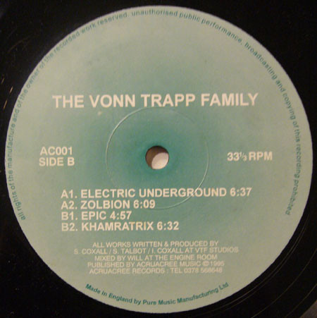 The Vonn Trapp Family - Electric Underground | Acruacree (AC001)