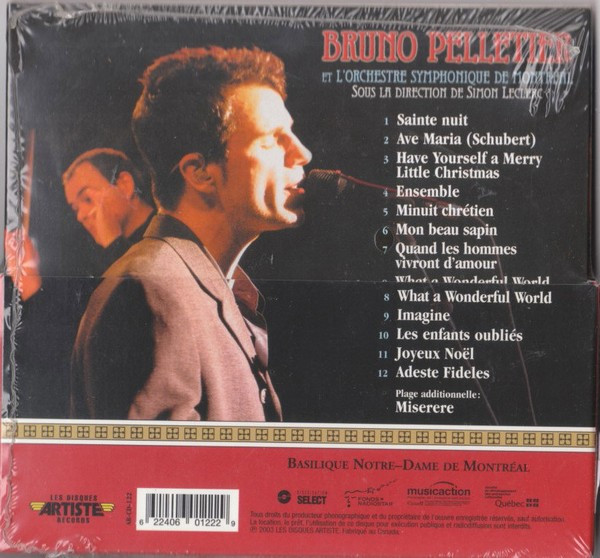 Bruno Pelletier Et Orchestre Symphonique De Montréal - Concert De Noël | Les Disques Artiste Records (AR-CD-122) - 2