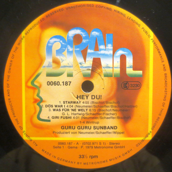 Guru Guru - Hey Du | Brain (0060.187) - 3