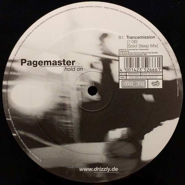 The Pagemaster - Hold On | Drizzly (DRIZ2009/61) - 4