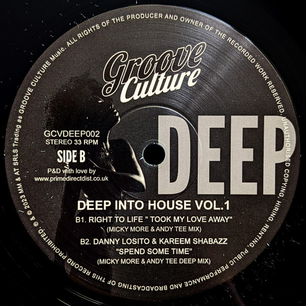 Various - Deep Into House Vol.1 | Groove Culture Deep (GCVDEEP002)
