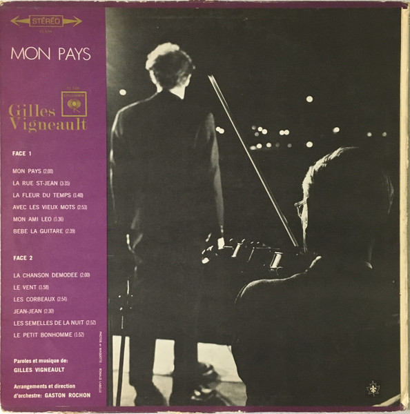 Gilles Vigneault - Mon Pays | Columbia (FS 634) - 2