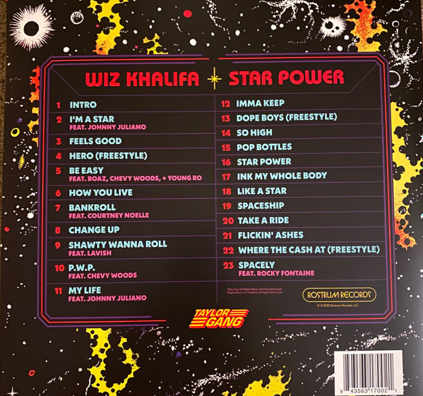 Wiz Khalifa - Star Power | Rostrum Records (RSTRM747LE) - 3 Wiz Khalifa - Star Power | Rostrum Records (RSTRM747LE) - 3
