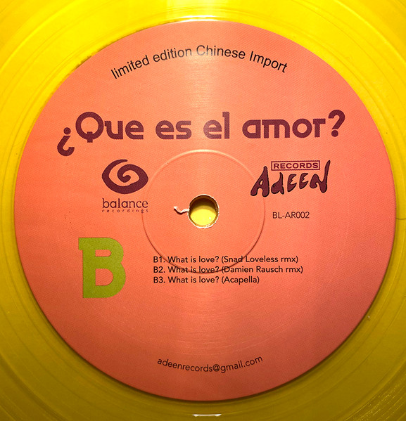 Chez Damier , Surco's Groove - ¿Que Es El Amor? (What Is Love) | Adeen (BL-AR 002) - 4