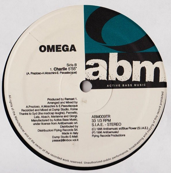 Omega - Genesi / Charlie | Active Bass Music (ABM009TR)