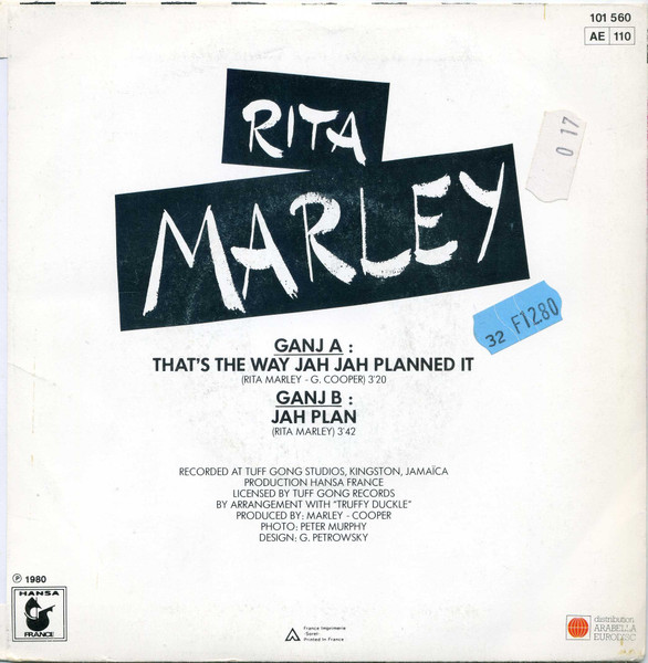 Rita Marley - That's The Way | Hansa France (101 560) - 2