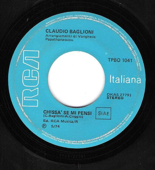 Claudio Baglioni - E Tu... | RCA (TPBO 1041) - 4