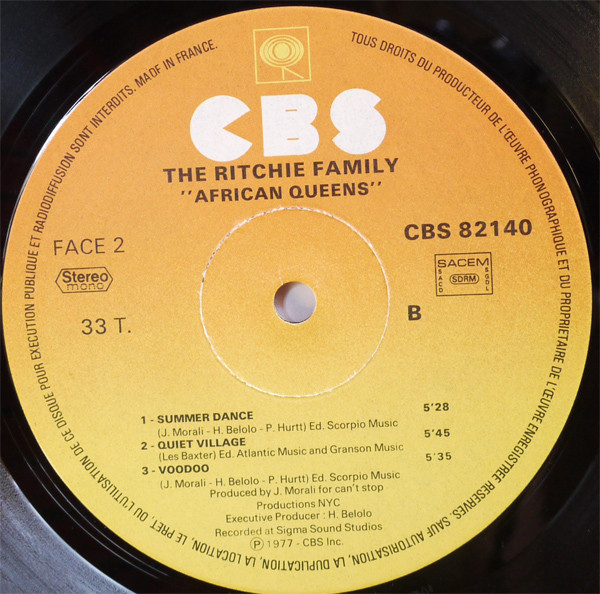 The Ritchie Family - African Queens | CBS (CBS 82140) - 4 The Ritchie Family - African Queens | CBS (CBS 82140) - 4