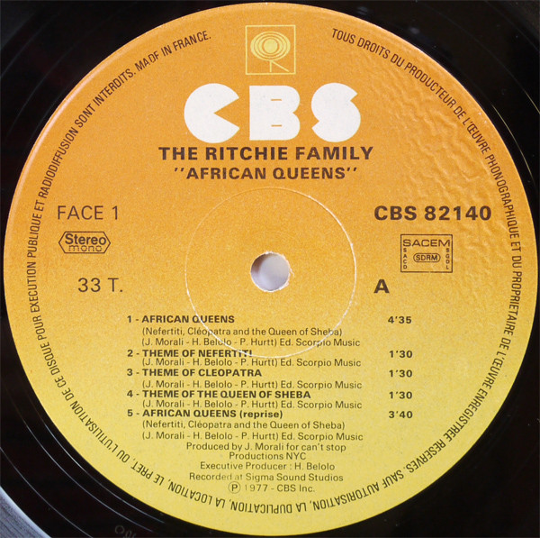 The Ritchie Family - African Queens | CBS (CBS 82140) - 3 The Ritchie Family - African Queens | CBS (CBS 82140) - 3