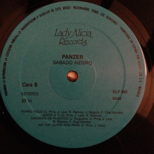 Panzer - Sabado Negro | Lady Alicia Records (DLP 080) - 4 Panzer - Sabado Negro | Lady Alicia Records (DLP 080) - 4