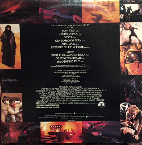 James Horner - Star Trek II: The Wrath Of Khan | Atlantic (SD 19363) - 2 James Horner - Star Trek II: The Wrath Of Khan | Atlantic (SD 19363) - 2
