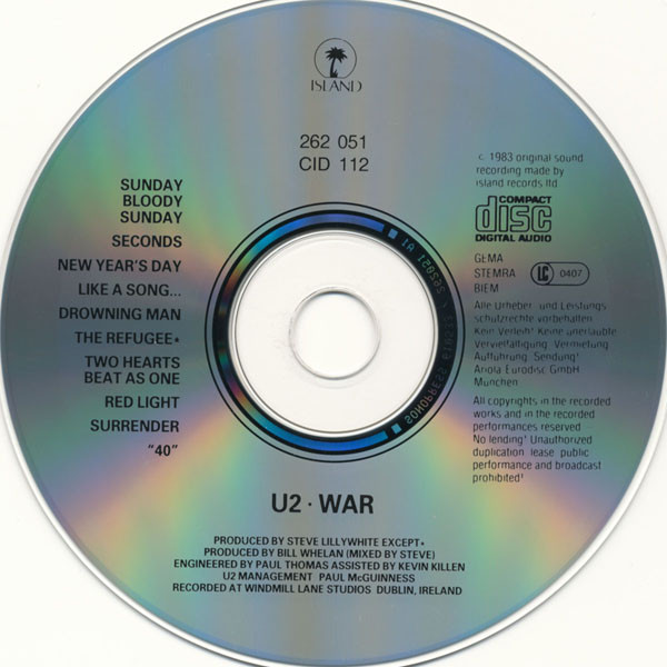 U2 - War | Island Records (262 051) - 4 U2 - War | Island Records (262 051) - 4
