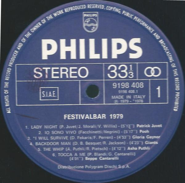 Various - Festivalbar '79 | Philips (6652 005) - 4