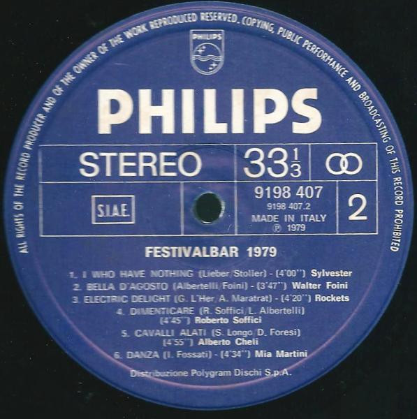 Various - Festivalbar '79 | Philips (6652 005) - 3