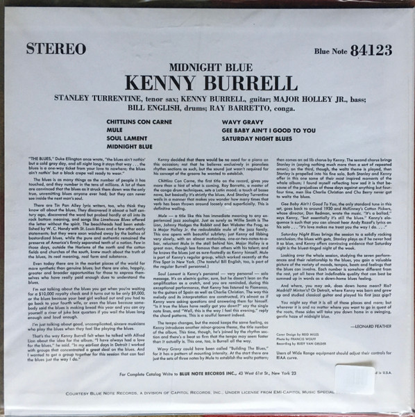 Kenny Burrell - Midnight Blue | Blue Note (BST 84123) - 2