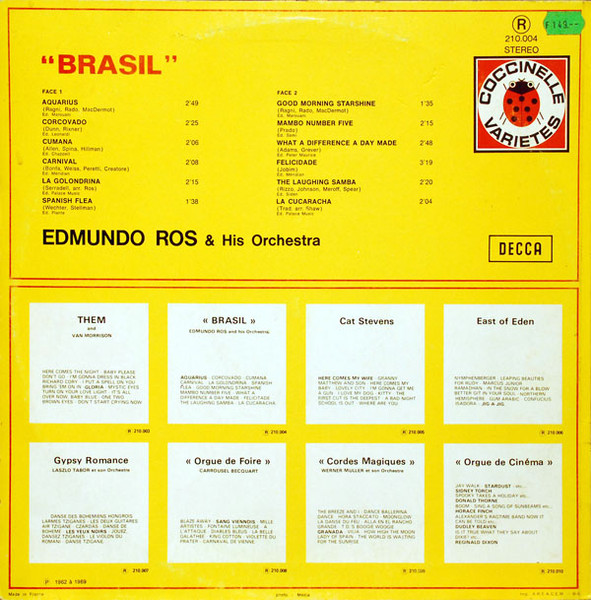 Edmundo Ros & His Orchestra - Brasil | Decca (210.004) - 2