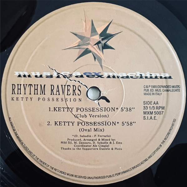 Rhythm Ravers - Ketty Possession | Musica Ex Machina (MXM 5007) - 2