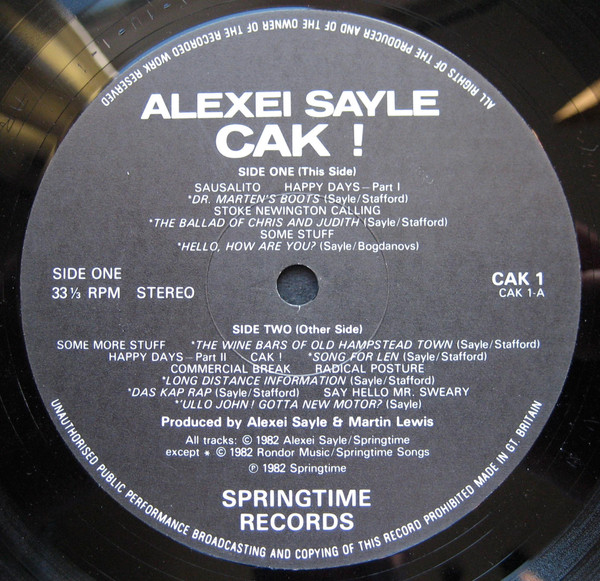 Alexei Sayle - Cak ! | Springtime (CAK 1) - 3 Alexei Sayle - Cak ! | Springtime (CAK 1) - 3