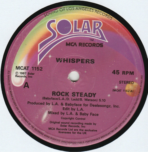 The Whispers - Rock Steady | Solar (MCAT 1152)