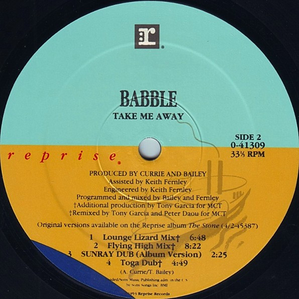 Babble - Take Me Away | Reprise Records (0-41309) - 4