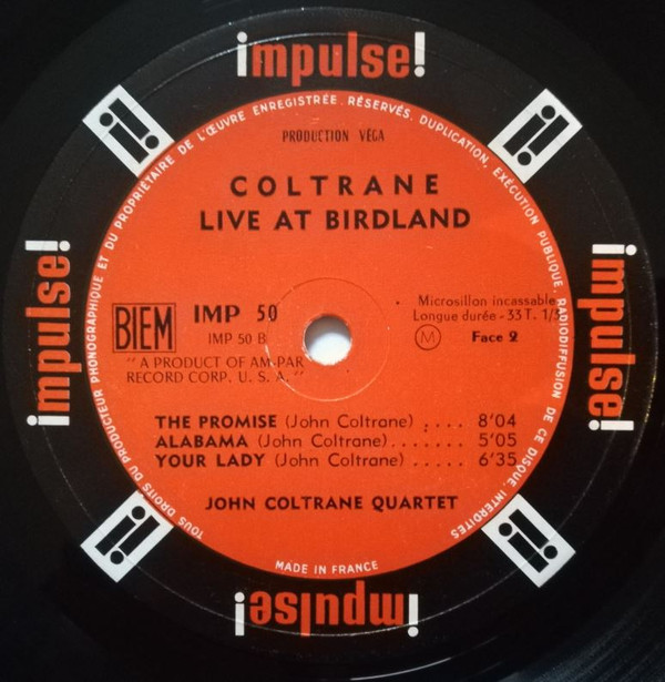 John Coltrane - Live At Birdland | Impulse! (IMP 50) - 4