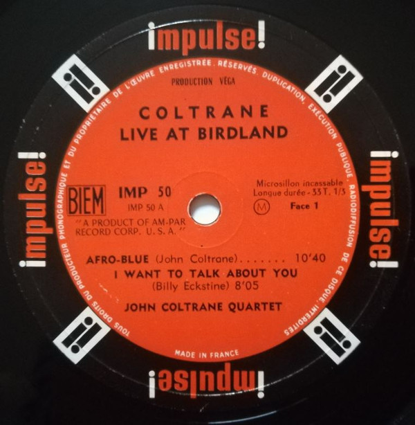 John Coltrane - Live At Birdland | Impulse! (IMP 50) - 3