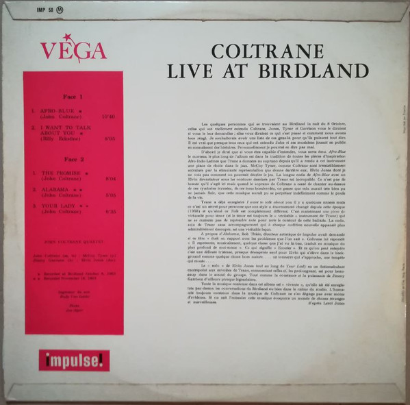 John Coltrane - Live At Birdland | Impulse! (IMP 50) - 2