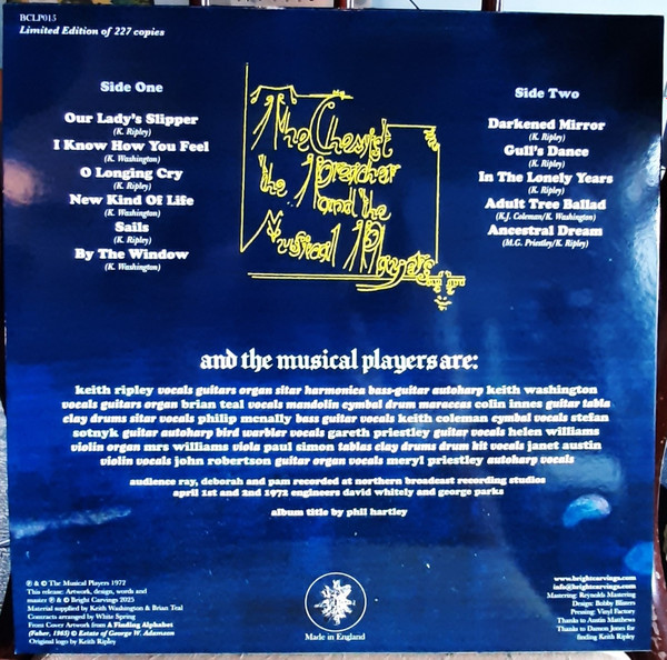 The Musical Players - The Chemist, The Preacher And The Musical Players | Bright Carvings (BCLP015) - 2 The Musical Players - The Chemist, The Preacher And The Musical Players | Bright Carvings (BCLP015) - 2