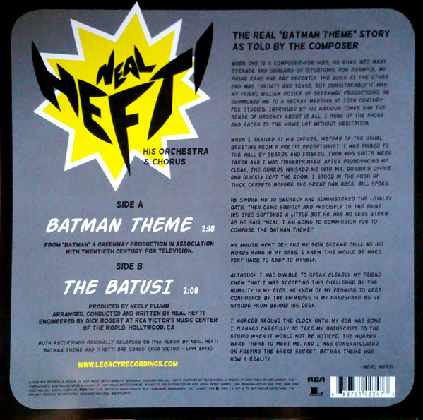 Neal Hefti - Batman Theme | RCA (88875142347) - 4 Neal Hefti - Batman Theme | RCA (88875142347) - 4